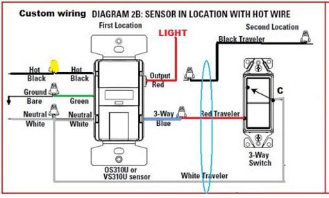 leviton 3 way motion sensor wiring diagram 